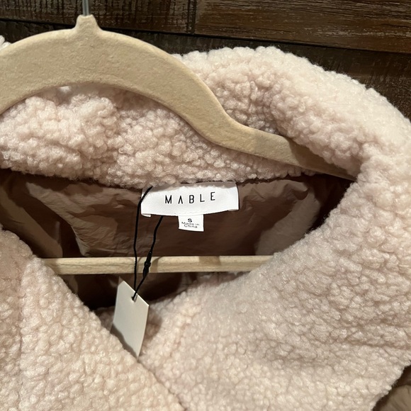 Darcy Quilted Sherpa Jacket-Olive - Picture 6 of 6